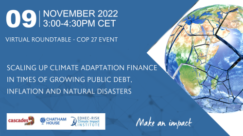 COP27 (virtual) event: Scaling up climate adaptation finance in times of growing public debt, inflation and natural disasters