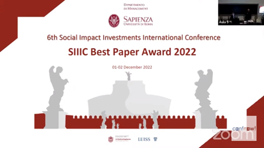 SIIIC Best Paper Award 2022