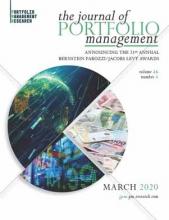 The Journal of Portfolio Management, Multi-Asset Special Issue (March 2020) 