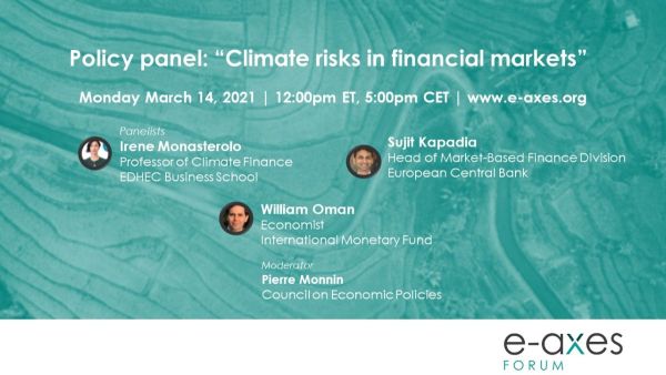 Policy panel: "Climate risks in financial markets" 