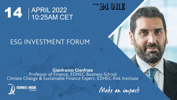 ESG Investment Forum - Gianfranco Gianfrate, EDHEC Risk