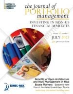 2.	Benefits of Open Architecture and Multi-Management in Real Estate Markets—Evidence from French Nonlisted Investment Trusts", The Journal of Portfolio Management- Non-US Financial Markets 2021 Special Edition (July 2021)